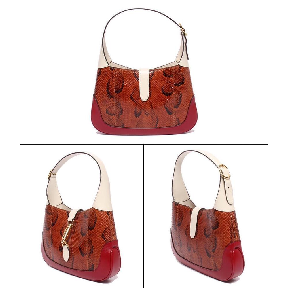 Gucci handbag python leather Bag Jackie Shoulder